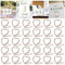 32Pcs Table Number Holders for Weddings, Rose Gold Photo Clip Holders for Tables, Heart Shaped Clasp Table Number Stands for Wedding Party, Gathering, Anniversary(1.1×0.98in)