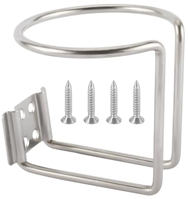 JNNJ Marine Porte-Gobelet, Porte-Gobelets Universels en Acier Inoxydable avec Vis pour Bateau, Porte-Gobelet Océan Kayak Universel, Porte-Gobelet en Acier Inoxydable pour Yacht, Camion, Voiture