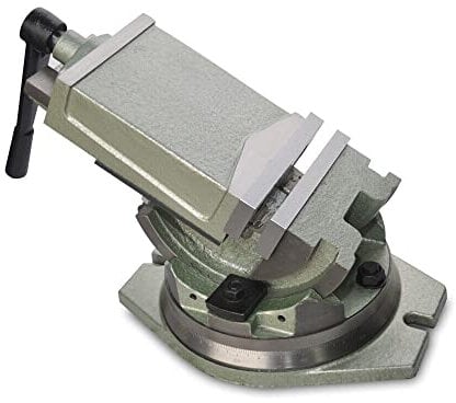 Schraubstock Präzisions Maschinenschraubstock 10cm Backen, 360° Schwenkbar, Stahl, 196kN Spannung Werkzeugmaschine