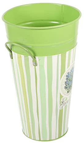 Cabilock Garden Flower Planter Bucket Creative Flower Pot Iron Material Wedding Decor for Home Shop