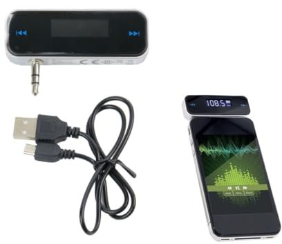 TRASMETTITORE FM PER SMARTPHONE wireless adattatore auto lettore mp3 jack radio
