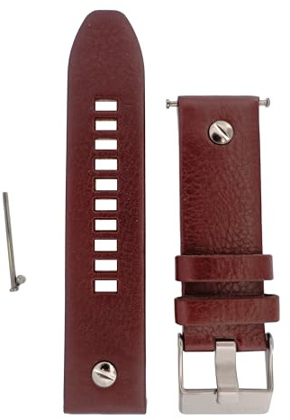 Diesel Armbanduhren für Herren 24mm, Braun Leder, original ersatzband für DZ7258