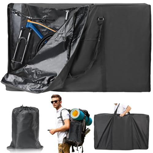 Likorlove Fahrrad Transporttasche, Faltrad Reisetaschen 900D für 26-29 Zoll Tragetasche Bike Oxford Gewebe Fahradtasche Schutzhülle für Transport Klapprad Tasche Flugreisen Auto Reise MTB Rennrad