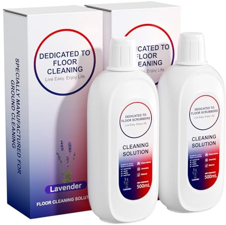 Nukisa Lavender Floor Cleaning Solution Compatible With Tineco, Deep Cleans for Multiple Hard Floors, Suitable With All Robot Vacuums with Mopping and Cordless Wet/Dry Vacuum Mop Cleaner (2 bottle)