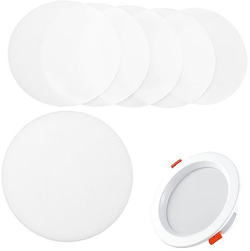 GREENADSCAPE 18 Stk Blendfreier Lampenschirm Zubehör Für Leuchten Ersatz-downlight-lampenschirme Strahler Zubehör Diffusor Lichtdurchflutete Decke Scheinwerfer Deckenstrahler Led Plastik Weiß