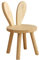 Greethga Kleiner Bretthocker, niedliche Ohren, Massivholz, kleiner Hocker, dekorativer Hocker, Kinderstuhl