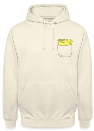 Spreadshirt Spongebob Schwammkopf Brustmotiv Fanartikel Unisex Hoodie