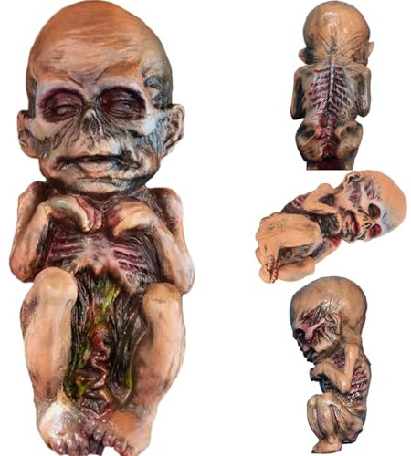 Gruselige Puppe 13 tragbare Spukpuppen -Latex Zombie -Puppen gruselige Puppe Halloween -Requisiten für Spukhaus, Streichspiel, Garten, Zuhause und Halloween -Dekorationen