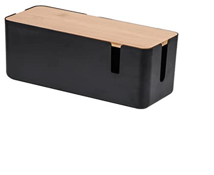QTANZIQI Kabel-Organizer-Box, Kabel-Management-Aufbewahrungsbox, Steckdose, Power-Board-Manager, Ladegerät, Computer-Leitung, Rohr, Netzkabel-Box für Zuhause, Büro, Kabel-Management-Box (Farbe: A)