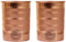Fashnkart Pure Copper Glasses Drinking Water Set of 2 Ayurvedic Health Pure Tumblers Copper Cups 10.14 Oz 300 Ml (Silver Touch)