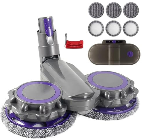TCHWLGXS Electric Mop Head Attachment Compatible For Dyson V10 Slim/ V12 Detect Slim Vacuum Cleaner Parts With Water Trank And Trigger Lock