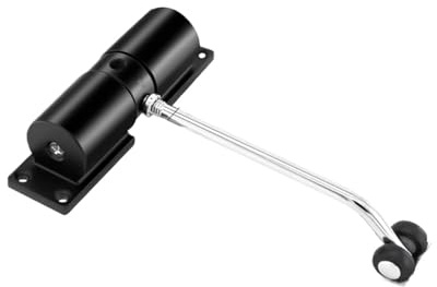 Einfache Haushalts-Automatikscharnier-leise Türschließer Unsichtbare Tür,für stärkere Schließkraft(Black)