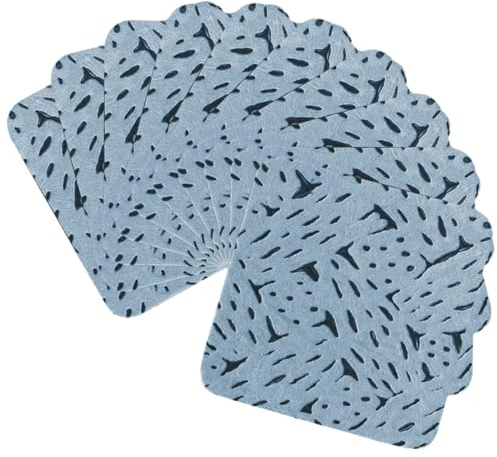 WEKADRIN Eyelash Extension Cotton Wipes Bottle Wiper Pads 600 Pieces Blue Non-woven Cleansing Pads for Lash Glue Bottle Cleaning Nail Art Beauty Supplies
