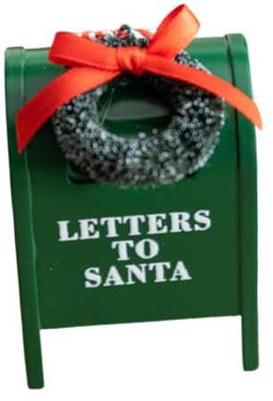 KiBcsLic Briefe An Den Weihnachtsmann, Briefkasten, Weihnachtsdeko, Süßes Vintage Design, Mini Deko Zum Aufhängen, Weihnachtsschmuck für Den, GrÜn