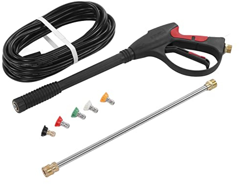 Limpiador de potencia portátil de alta presión de alta presión para automóvil con varita de extensión 5 puntas de boquilla para auto