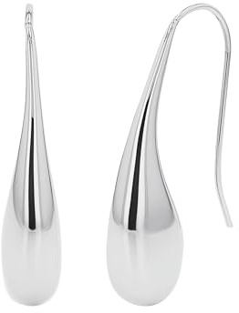Tom Tailor Durchzieher für Damen, Edelstahl, 26 mm, silber, Geschenkidee, Ohrschmuck, Damenschmuck, 2100537