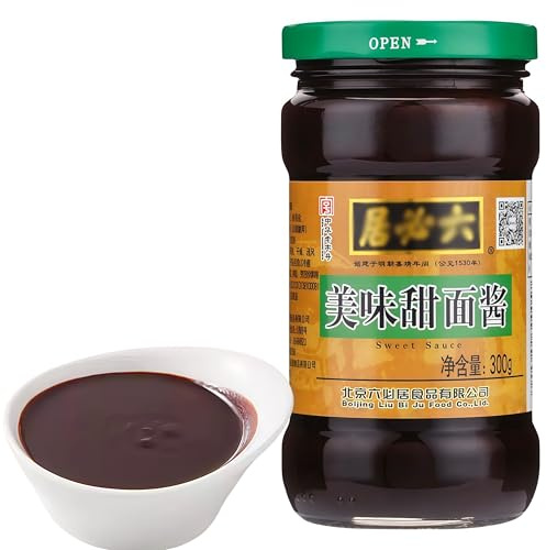 DAMAICHUHAI Sweet Bean Sauce,Sweet Bean Paste,Sweet Seasoning for Cooking, Pancakes, Salads,300g/10.58oz.