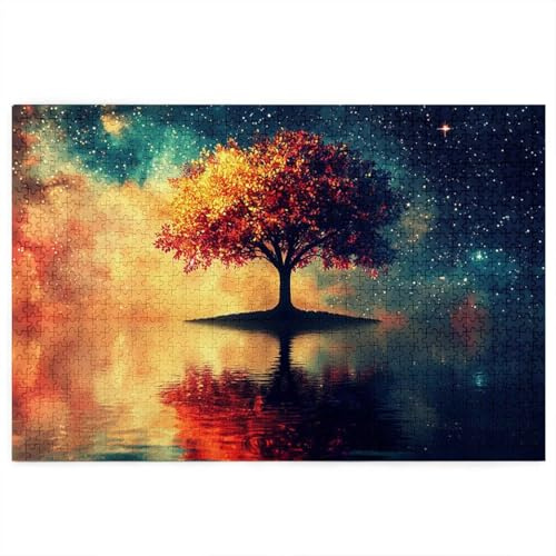 Puzzle 2000 Pièces Adultes, Puzzle 2000 Pièces Arbre de Vie pour Adultes et Enfants à Partir de 14 Ans, Jeu de Concentration, Puzzles Paysage avec Boite pour Décoration Maison, Cadeau Femme, -4227