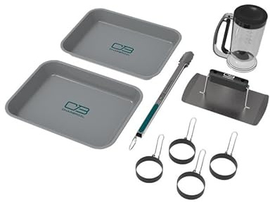 Charbroil Cooking Essentials CB1250022P2 Grillplatte Frühstückspaket, 9-teilig