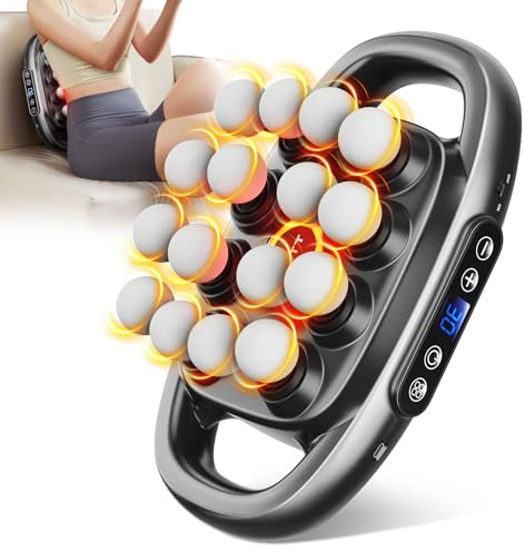VTT Massagepistole mit 16 Massageköpfen,Tiefengewebe Massagegerät,Leises Handmassagegerät,3 Modi & 30 einstellbare Geschwindigkeiten massage gun,für Schulter Rücken zur Muskelentspannung Linderung von