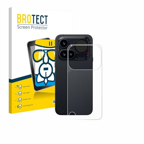 BROTECT Schutzglas für Nothing Phone (4a) Pro | (Rückseite) Transparenter Displayschutz Made in Germany Schutzfolie Panzer Folie Glas 9H Einfache Montage Clear