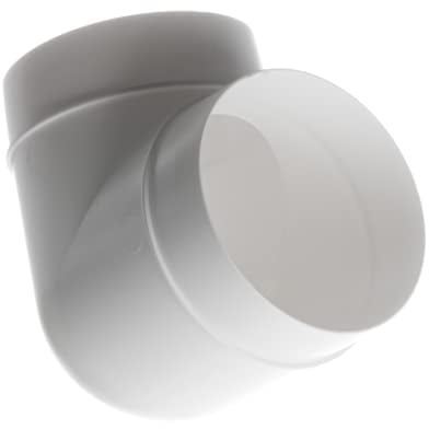 Ø 125mm Bogen 90° Lüftungsrohr ABS Rundrohr 125mm Abluft-Rohr, PVC