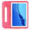 ZiHang Funda Infantil Huawei Mediapad M5 Lite 10.1, Carcasa Niño Antigolpes con Asa Convertible Tapa de Soporte, Funda Bebé Ligera para Huawei Mediapad M5 Lite 10.1 (Rosa roja)