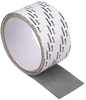 Insektenschutz Klebeband Bildschirm Reparatur Band Fenster Tür Reparaturband Zuhause Anti Moskito Insekten Patch Löcher 5x200cm Schwarz