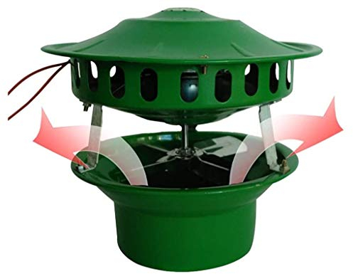 QMZDXH Roof Inducida Chimenea Extractor de Humos, Evacuador de Humo de Chimenea, Aspiradora, Evacuador de Humo de Chimenea Sombrero