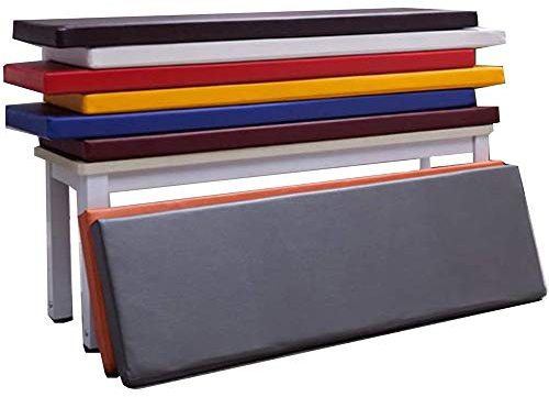 ZINN Leder-Outdoor-Bankkissen, wasserdicht, für 2- und 3-Sitzer, Holzbank, Schaumstoff-Polsterung, Sitzkissen für Gartenbank, Sofa oder Schaukel