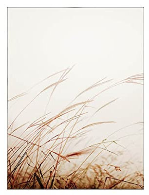 ABCWARRT Tropische Wüstenlandschaft Natürliche Heu Poster Wandkunst Leinwand Malerei Reed Sea Bilder Für Wohnzimmer Wohnkultur (40 * 60cm Kein Rahmen,3)