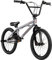 Bullseye Project 301 BMX für Mädchen Jungen 145 cm mit 4 Pegs und 360° Rotor, Einsteiger Fahrrad 20 Zoll Kinder Jugendliche Unisex mit Bremsen und Kettenschutz (23 cm, Silber/rot)