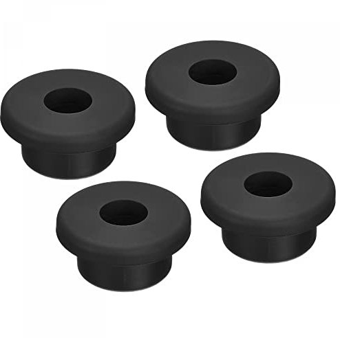 sourcing map Rubber Grommet Mount Dia 25/32 (20mm) Round T Type for Organizing and Protecting Cord Pack of 4