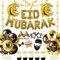 iZoeL Eid Mubarak Dekoration Gold, Eid Mubarak Folienballon Girlande, Mond Sterne Banner; Party Fotorequisiten, Mond Stern Folienballon, Eid Ramadan Luftballon, Eid Mubarak Cake Topper Tischdeko