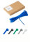 Bleu Lot de 100 Attaches Zippées Industrielles de Qualité Supérieure, 200 mm x 4,8 mm, Multifonctionnelles, en Plastique, pour Usage Intérieur et Extérieur, Gestion des Câbles, Fils, Maison, Bureau