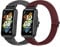 Huamanlou 2 Stück Elastisch Armband Kompatibel mit Huawei Band 7/Huawei Band 7 NFC, Nylon Verstellbarer Ersatzarmband Armbänder Sport Uhrenarmband Damen Herren