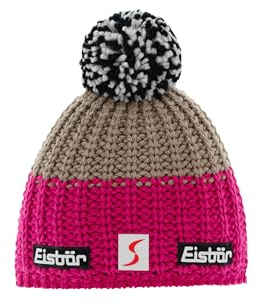 Eisbär Refocus Skipool Bommelmütze Strickmütze Wollmütze Wintermütze Skimütze Beanie (One Size - pink)