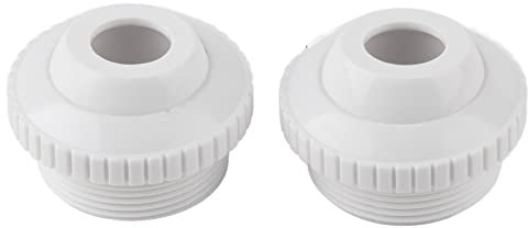 BuyWeek Buse de Jet de Piscine, 2PCS 1.5 Pouce Filetage Mâle Rotatif Piscine Jet de Retour Spa Buse de Massage Accessoires de Piscine