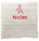 Pet-Jos Personalisiertes Handtuch mit Namen Schön gestickter Sport Name 100% Baumwollhandtuch 100 x 50 cm Handball