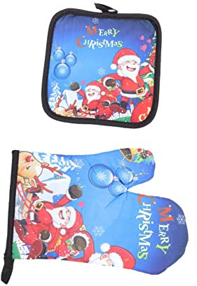 SAFIGLE Hitzebeständige Ofenhandschuhe Und Topflappen rutschfeste Backhandschuhe Aus Sicherem Material Doppellagig Bequem Und Schützend Für Backofen Herd Kochen Und Grillen Unisex Küchenzu