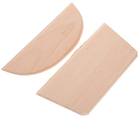 DOITOOL 2PCS Dough Scraper Tool Dough Scraper Wood Dough Chopper Pizza Dough Scraper Bread Dough Scraper Dough Cutting Tool
