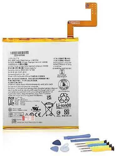 K KYUER L18D1P32 Tablet Batería Compatible with Le-Novo Smart Tab M10 HD TB-X505F TB-X505L TB-X605LC TB-X505X TB-X605F TB-X605FC TB-X605L TB-X605M TB-X605C Integrated Li-Polymer Battery with Tools