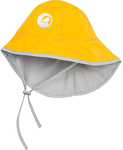 Finkid Tihku Gelb - Atmungsaktiver wetterfester Kinder Südwester Hut, Größe L - Farbe Yellow - Storm