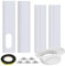 SyangKaitian Portable Air Conditioner Window Kit,Sliding Door Air Conditioner Kit Portable Air Conditioner Window Vent Kit Adjustable Window Slide Kit Plate