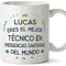 MUGFFINS Tazas Personalizadas para TÉCNICO EN EMERGENCIAS SANITARIAS hombre - En Español - Mejor del Mundo - 11 oz / 330 ml - Regalo Personalizable original y divertido