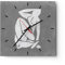 Modern Wanduhr Minimalistisch Akt Empfindlich 40x40cm Quadrat Groß Wand Uhr Glas Analog Zimmeruhren Küche Büro Wohnzimmer Glasuhr Wall Clock Dekoration Design Wanddekoration Küchenuhr C3AC40x40-5532