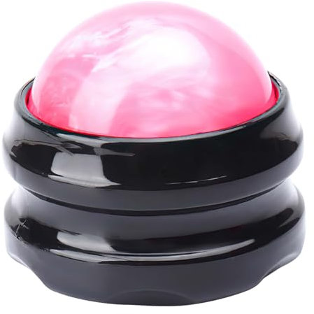 Massage Ball, WOVTE Lacrosse Ball, Self Massage Tool for Sore Muscles, Shoulders, Neck, Back, Foot, Body, Deep Tissue, Trigger Point, Muscle Knots, Yoga and Myofascial Release (Pink)