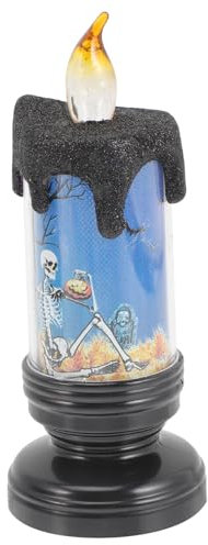 Housoutil 3st Halloween-requisiten Batterie Fensterkerzen Halloween-küchendekoration Elektrische Fensterkerzen Horror Gruselige Kerzen Halloween-party-kerze Zubehör Plastik Elektronisch