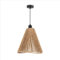 Paco Home LED Pendellampe Wohnzimmer Pendelleuchte Esszimmer Hängeleuchte Küche Lampenschirm Papier Deko Boho Style E27, Farbe:Schwarz, Leuchtenart___Farbe:Typ 3