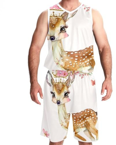 Basketballtrikot, Basketballtrikot für Damen, Herren, athletisches Basketballtrikot, Lamas, Cartoon, Tier, Rosa, Muster 1461, Mittel